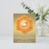 Carte postale Svadisthana ou Sacral Chakra (Debout devant)