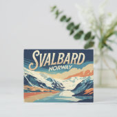 Carte Postale Svalbard Arctique Vintage (Debout devant)