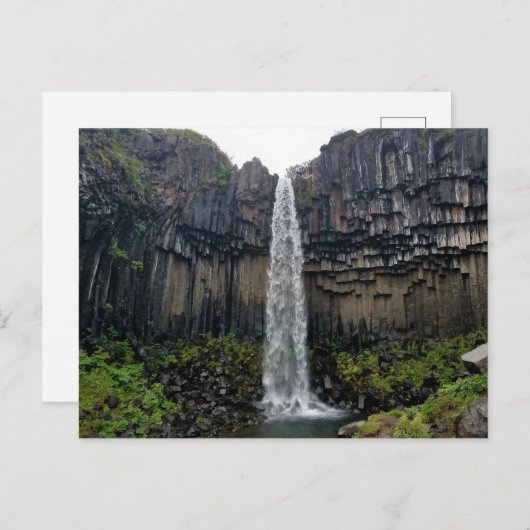 Carte Postale Svartifoss, Islande (Devant / Derrière)