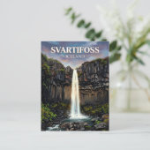 Carte Postale Svartifoss Islande (Debout devant)