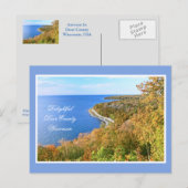 CARTE POSTALE SVEN'S BLUFF/PÉNINSULA STATE PARK/DOOR COUNTY/WIS. (Devant / Derrière)