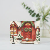 Carte Postale Svensk tomte. Jul kort (Debout devant)