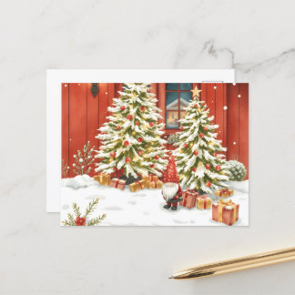 Carte Postale Svensk tomte. Jul kort