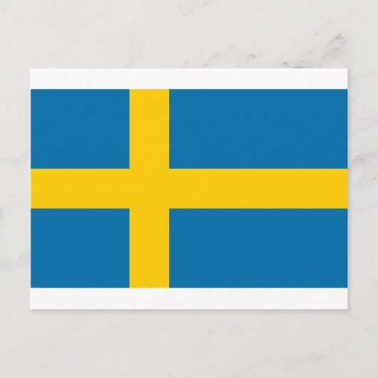 Carte Postale Sveriges Flagga - Drapeau suédois - Drapeau suédoi (Devant)