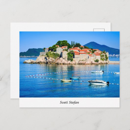 Carte Postale Sveti Stefan (Devant / Derrière)