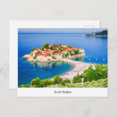 Carte Postale Sveti Stefan (Devant / Derrière)