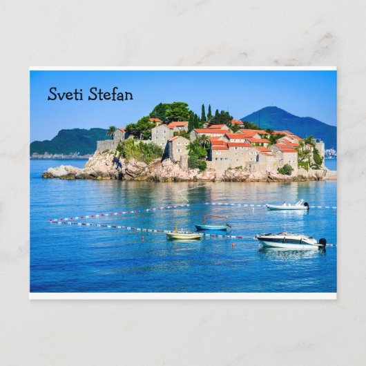 Carte postale Sveti Stefan Budva Monténégro (Devant)
