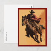 CARTE POSTALE SWAG DE COW-BOY # 3 (Devant / Derrière)