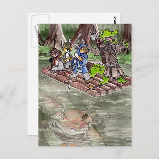 Carte Postale Swamp Raft (Devant / Derrière)