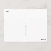 Carte Postale Swan (Dos)