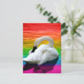 Carte Postale Swan arc-en-ciel (Debout devant)