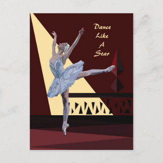 Carte Postale 'Swan Lake Ballerina' personnalisé