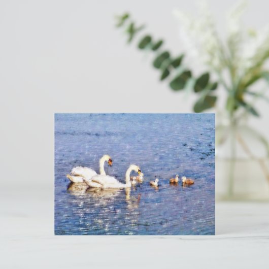 CARTE POSTALE SWANS (Debout devant)
