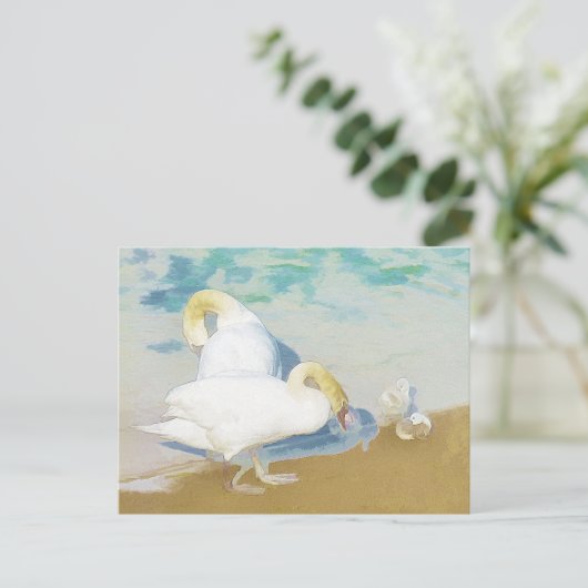 CARTE POSTALE SWANS (Debout devant)