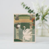 Carte Postale Swans sur le lac du Château (Debout devant)