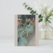 Carte Postale Swaying Dancer dans Green Edgar Degas (Debout devant)