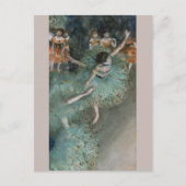 Carte Postale Swaying Dancer dans Green Edgar Degas (Devant)