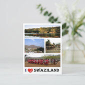 Carte Postale Swaziland - I Love - (Debout devant)