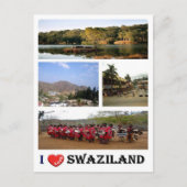 Carte Postale Swaziland - I Love - (Devant)