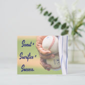 Carte Postale Sweat plus Sacrifice égale Succès BASEBALL (Debout devant)