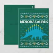 Carte Postale Sweater, Menorasaurus, Dinosa juif (Devant / Derrière)