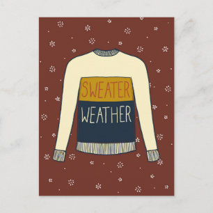 Carte Postale Sweater Météo illustration de l'action de grâce