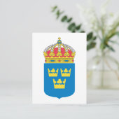 Carte Postale Sweden Coat of Arms (lesser) (Debout devant)