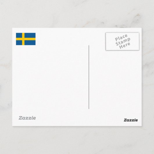 Carte Postale Swedish letters (Dos)