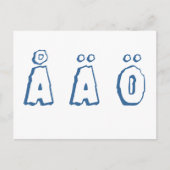 Carte Postale Swedish letters (Devant)