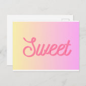 Carte postale - "sweet" (Devant / Derrière)