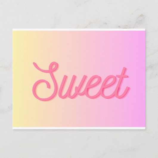 Carte postale - "sweet" (Devant)