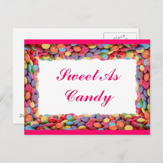 Carte postale Sweet As Candy (Devant / Derrière)
