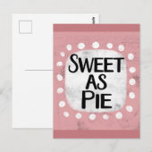 Carte postale Sweet As Pie (Devant / Derrière)