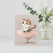 Carte Postale Sweet ballerine kitty (Debout devant)