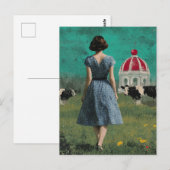 Carte Postale Sweet Building in the Surreal Dairy Pasture (Devant / Derrière)