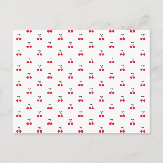 Carte postale Sweet Cherry Motif (Devant)