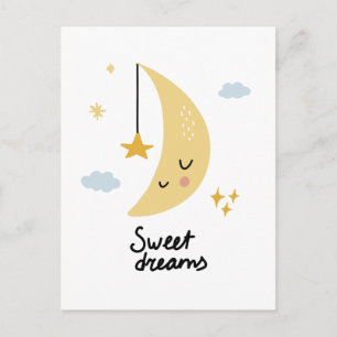 Carte Postale Sweet Dreams Moon & Stars