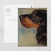 Carte postale Sweet Gordon Setter (Devant / Derrière)