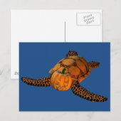 Carte Postale Sweet Halloween Tortoise (Devant / Derrière)