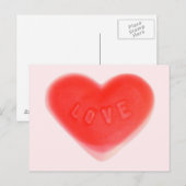 Carte postale Sweet Heart Pink (Devant / Derrière)
