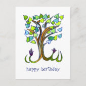 Carte Postale Sweet Heart Tree JOYEUX ANNIVERSAIRE SUR MESURE (Devant)