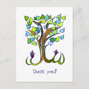 Carte Postale Sweet Heart Tree MERCI CLIENT