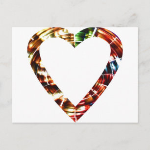 Carte Postale Sweet Heart V4 - Série rouge étincelante
