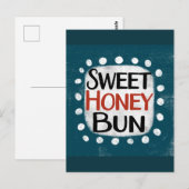 Carte postale Sweet Honey Bun (Devant / Derrière)