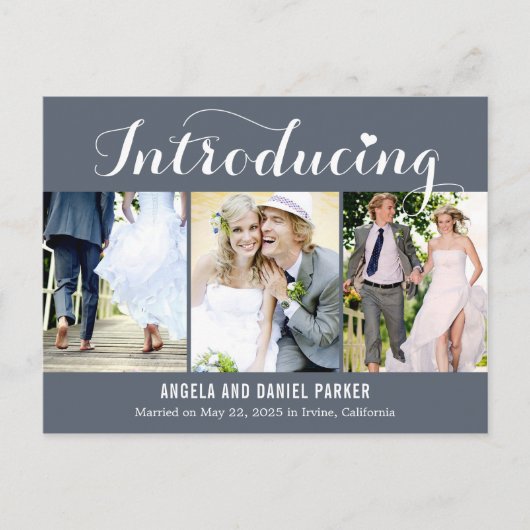 Carte Postale Sweet Introduction Mariage Elopement Faire-part (Devant)