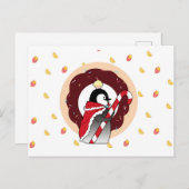 Carte postale Sweet King Penguins (Devant / Derrière)