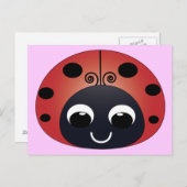 Carte postale Sweet Ladybug (Devant / Derrière)