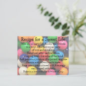 Carte Postale Sweet Life Gumballs colorés (Debout devant)
