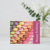 Carte Postale Sweet Macarons Joyeux anniversaire (Debout devant)