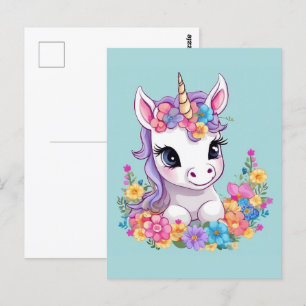 Carte Postale Sweet Magique Baby Unicorn